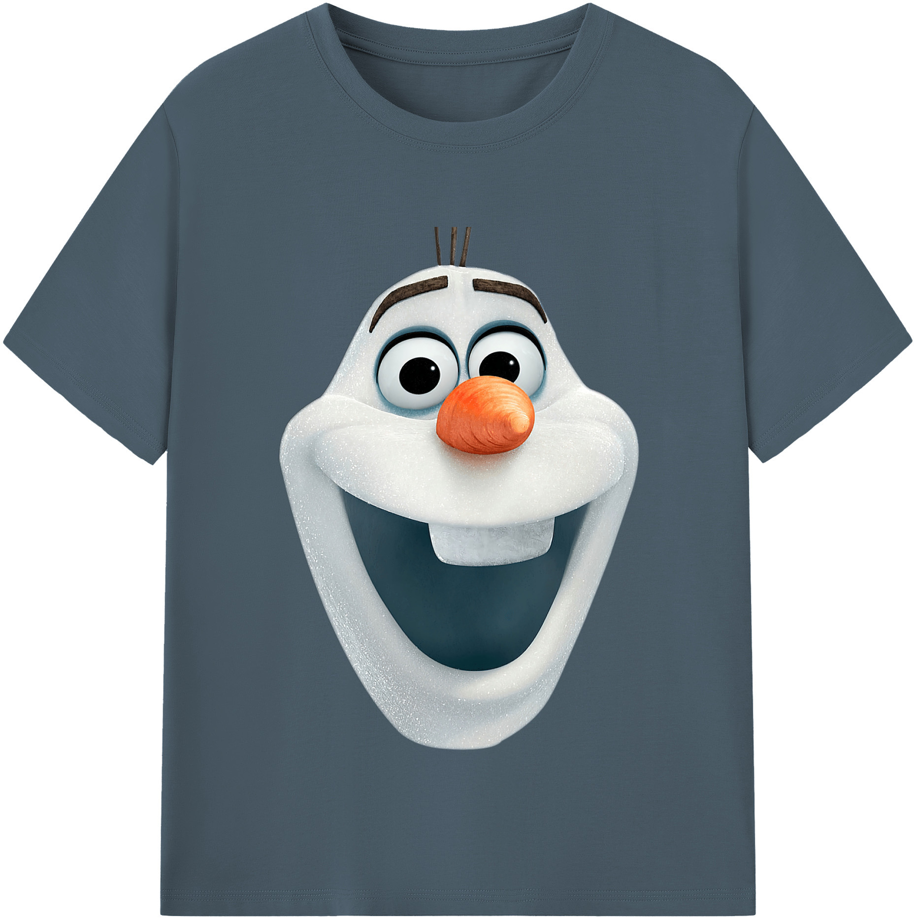 （画像用） アナと雪の女王 アンナ エルサ Frozen Anna Elsa 綿100％半袖Tシャツ（フロントプリント）